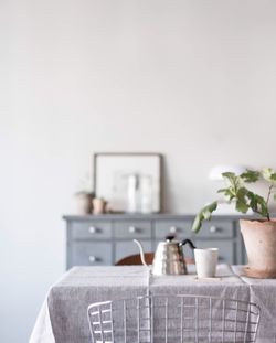 Close-up of vase on table