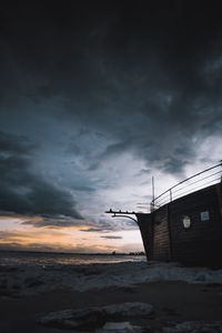 Scenic view of dramatic sky during sunset