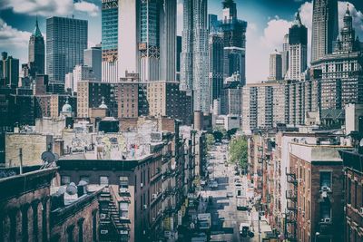 City skyline against sky