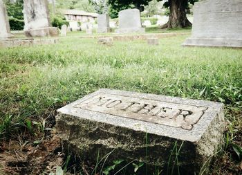 View of cemetery