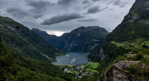 Landscape of norway, geirangerfjord .