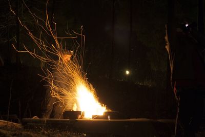 Bonfire at night