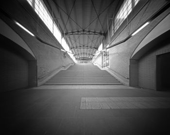 Empty corridor of building