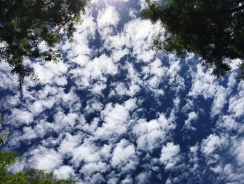 Low angle view of clouds in sky