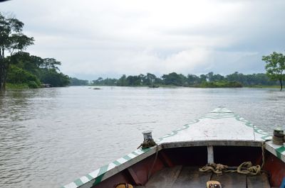 Scenic view of river against sky