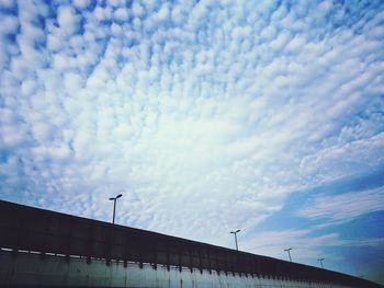 Low angle view of bridge against sky