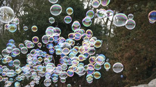 Multi colored bubbles