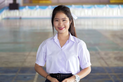 Portrait of a smiling young woman