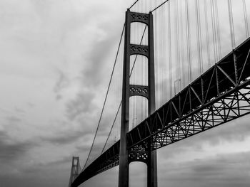 Summer sunrise on the mackinac bridge - michigan