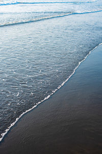 High angle view of beach