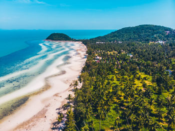 Scenic view of sea and beach against sky