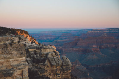 Scenic view of landscape against clear sky