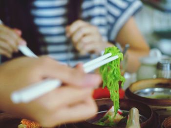 Close-up of cropped food