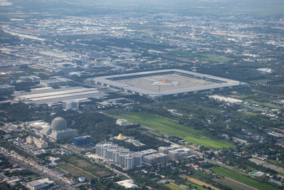 High angle view of cityscape