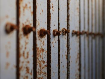 Close-up of rusty metal