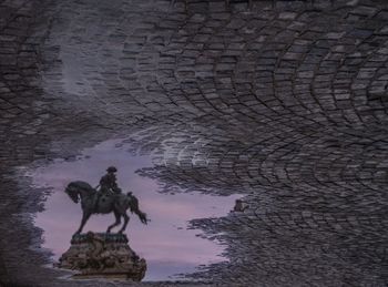 Low angle view of statue