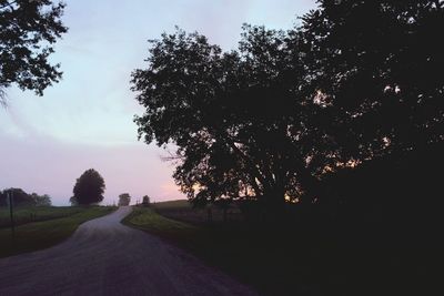 Road passing through landscape