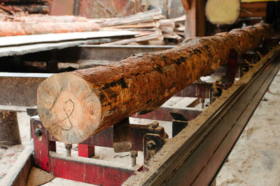 Close-up of rusty metal