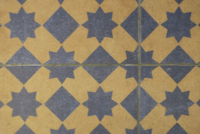 Full frame shot of tiled floor