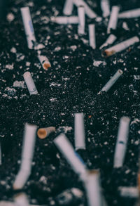 Close-up of cigarette smoking outdoors