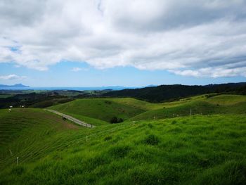 Scenic view of landscape against sky