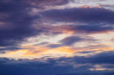 Low angle view of storm clouds in sky