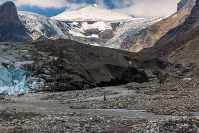 The largest glacier in austria, pasterze glacier.