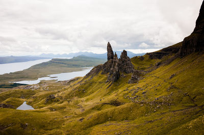 Scenic view of the storr