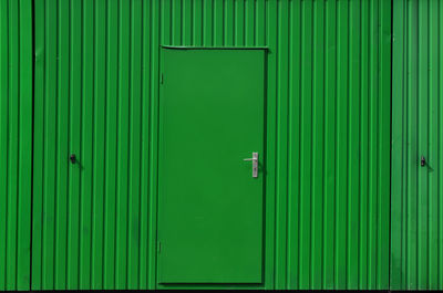 Full frame shot of closed metal door