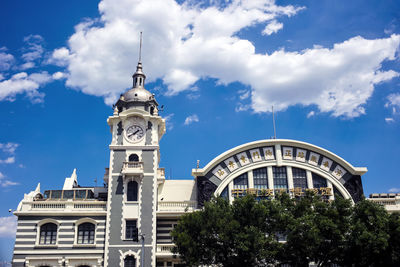 Low angle view of building against sky