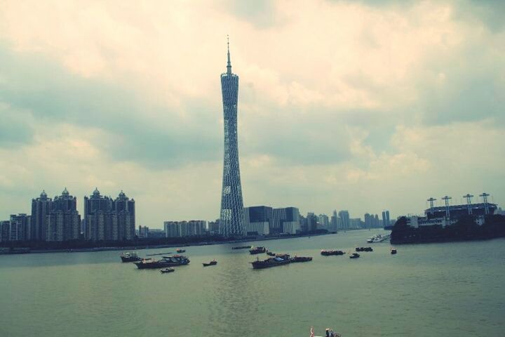 VIEW OF CITY AT WATERFRONT