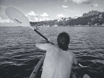 Cropped image of woman in water