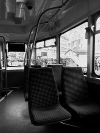 Interior of train