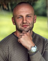 Close-up portrait of man