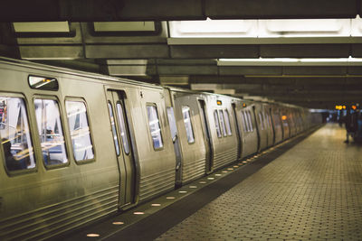 Train at railroad station