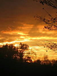 Scenic view of sunset sky