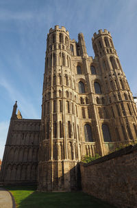 Low angle view of historical building against sky