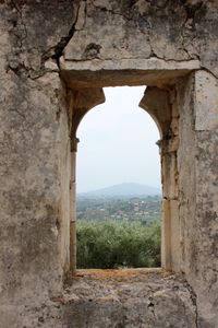 View of old ruins