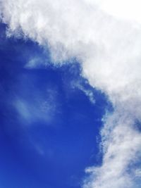 Low angle view of vapor trail in sky