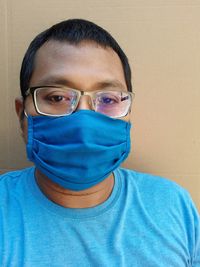 Close-up portrait of a young man