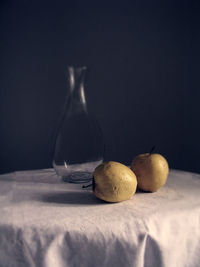 Close-up of fruit on table