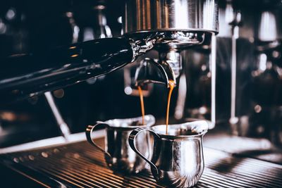 Close-up of coffee on table