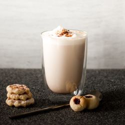 Close-up of dessert on table