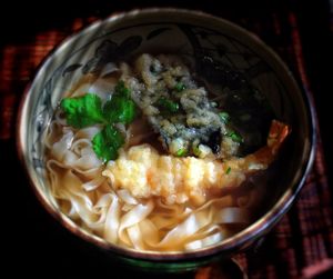 Close-up of served food