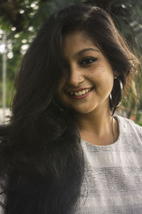 Portrait of a smiling young woman