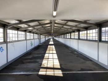 Empty corridor of building