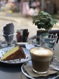 Close-up of coffee on table