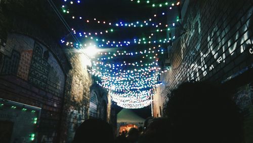 Group of people at night
