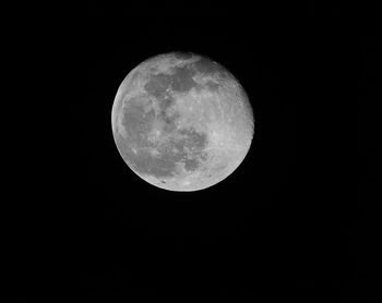Low angle view of moon in sky
