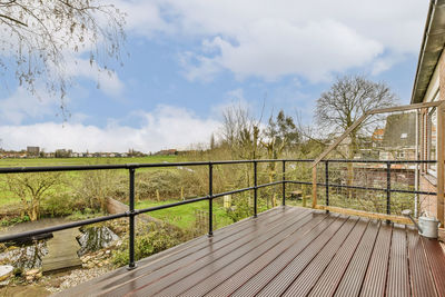 Low angle view of bridge against sky